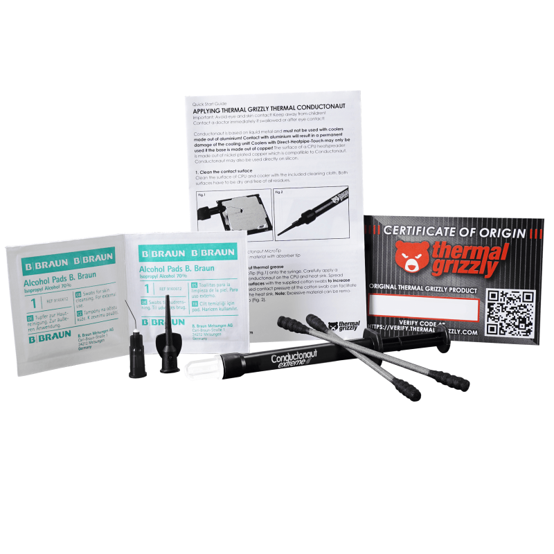 Thermal Grizzly Conductonaut Extreme (1 Gram) Liquid Metal Paste Thermal Grizzly Conductonaut Extreme (1 Gram) Liquid Metal Paste